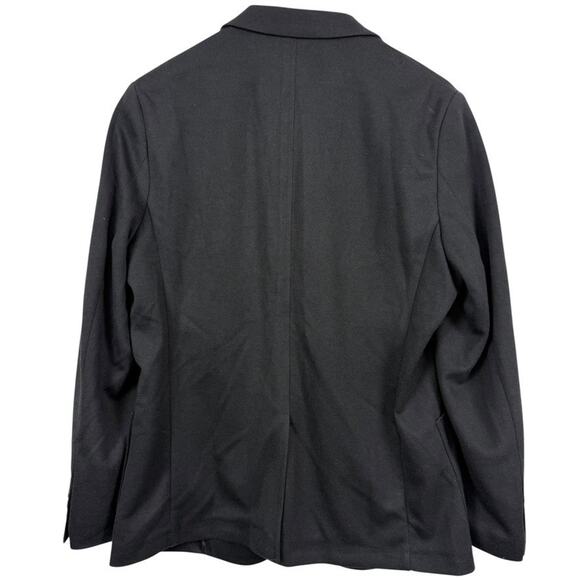PJ Paul Jones Mens Knit Stretch Washable Suit Jacket Solid Black Blazer sz M - Picture 14 of 16